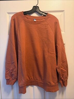 Old Navy Women's Crewneck Sweatshirt - Rust